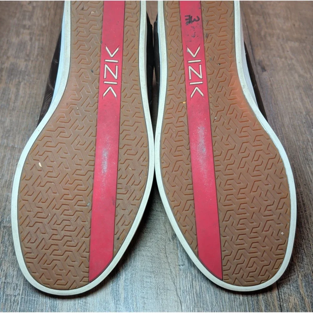 Kizik KZK Mens Size 13 M Hands Free New York Slip On Leather Brown Casual Shoes